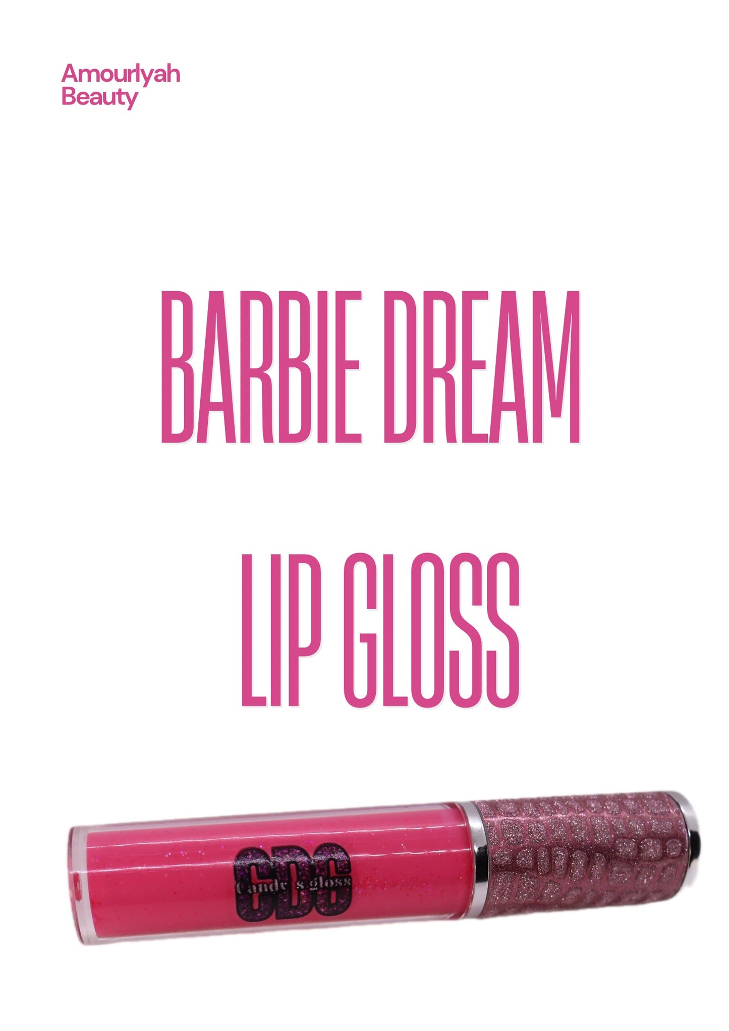 Barbie Dream light Pink hydrating high shine lip gloss tube by Amourlyah  Beauty