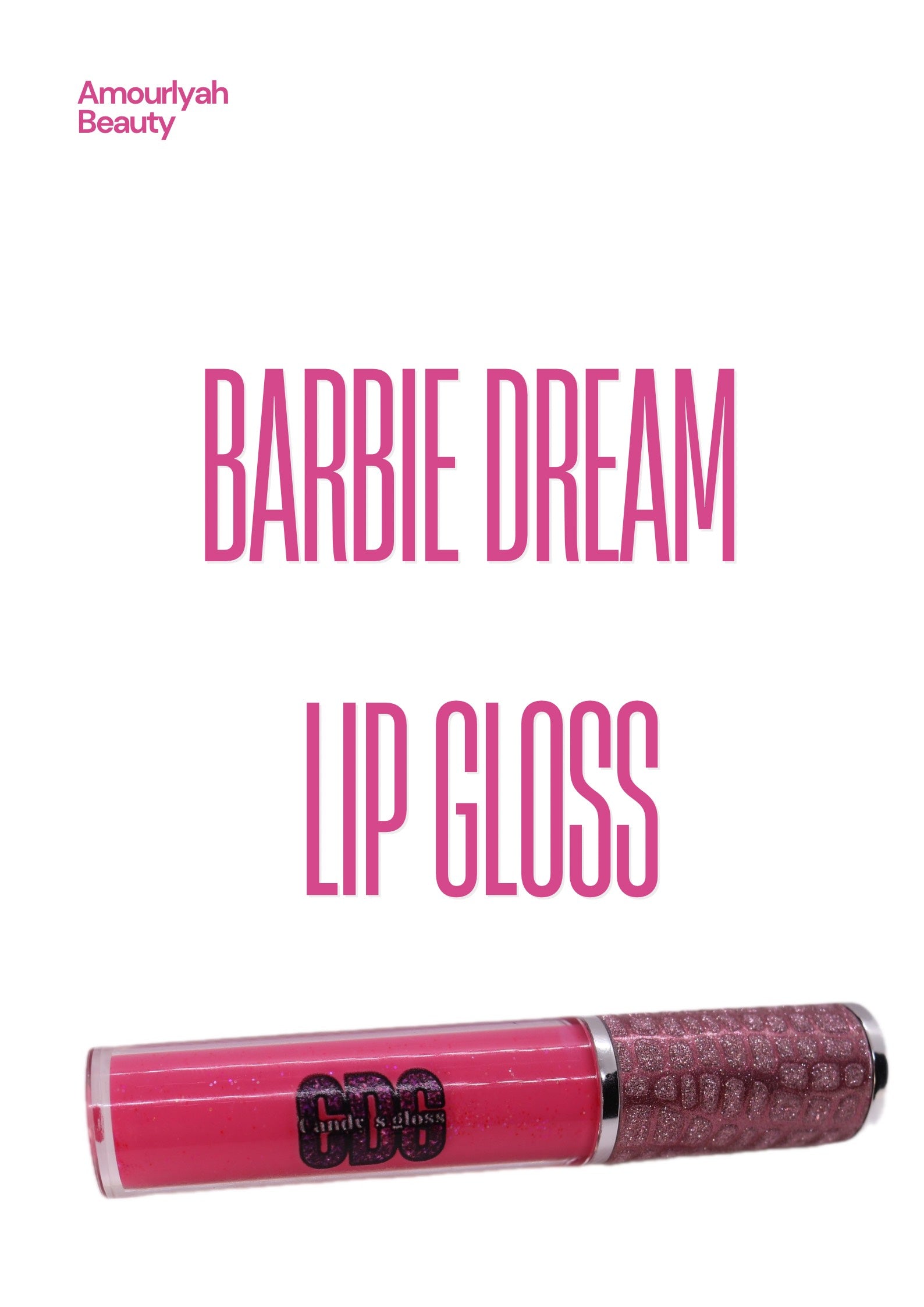 Barbie Dream light Pink hydrating high shine lip gloss tube by Amourlyah  Beauty